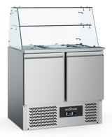 Combisteel Refrigerated Saladette With Glass Cover 2 Doors