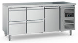 Combisteel 700 Refrigerated Counter 1 Door And 4 Drawers With Adjustable Feet