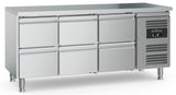 Combisteel 700 Refrigerated Counter 6 Drawers With Adjustable Feet