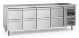 Combisteel 700 Refrigerated Counter 8 Drawers With Adjustable Feet