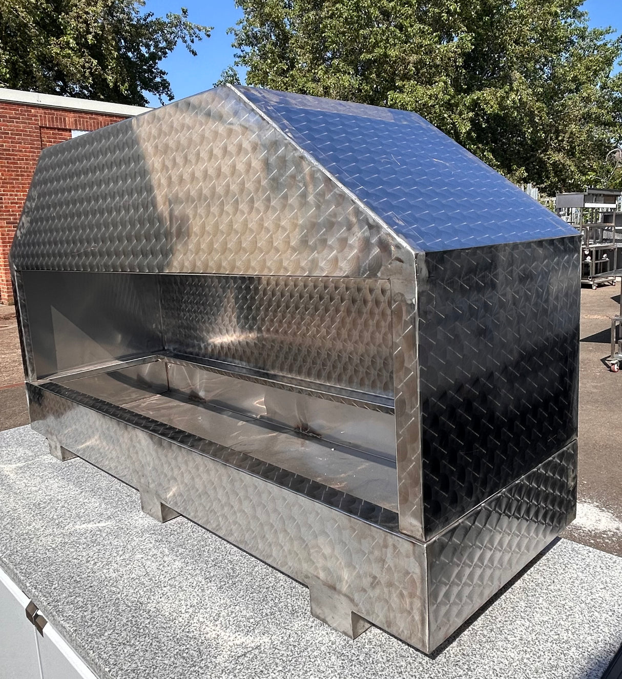 Turkish BBQ Mangal Charcoal Grill Stainless Steel Mangal Barbecue High-Quality 100cm