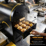 Commercial Gas Jacket Potato Oven Manual Controls - 4.9kW - 500x950x700mm - with 2 drawers-NEW