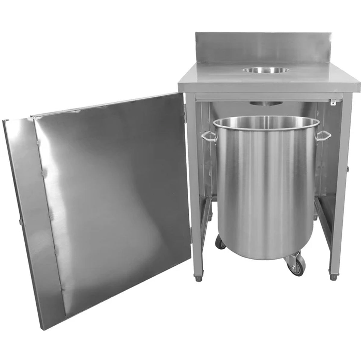 Commercial Waste Bin Cabinet Stainless Steel-NEW