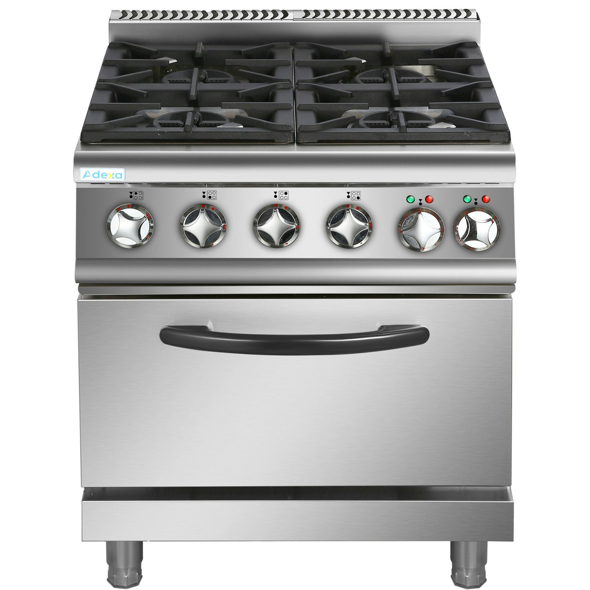 Professional Gas Range 4 Burners 30k W Electric Oven 5.8k W 700mm Depth |  Adx705 A