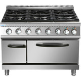 Professional Gas Range 6 Burners 45k W Electric Oven 5.8k W 700mm Depth |  Adx776 A