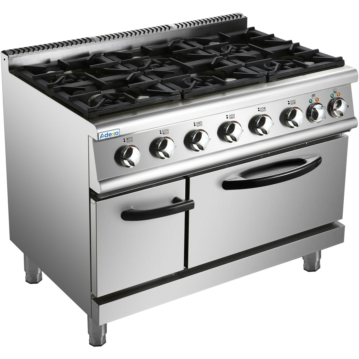 Professional Gas Range 6 Burners 45k W Electric Oven 5.8k W 700mm Depth |  Adx776 A