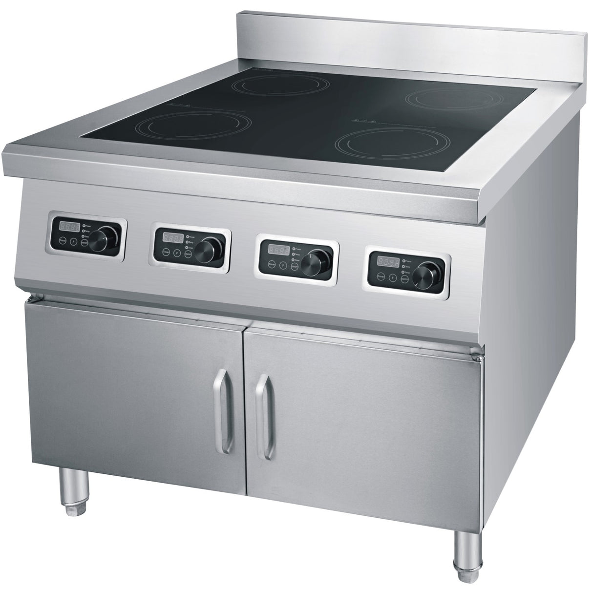 Professional Free Standing Induction Hob With Cabinet 4x5k W |  Amtcd4061