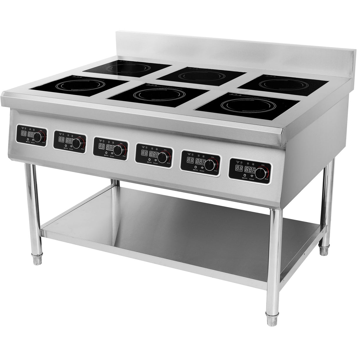 Professional Free Standing Induction Hob 6x3.5k W |  Amtcd601