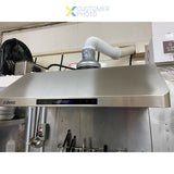 Commercial Extraction Canopy With Filter, Range Hood, Fan, Lights &Amp; Speed Control 900mm |  Ap238 Ps1536