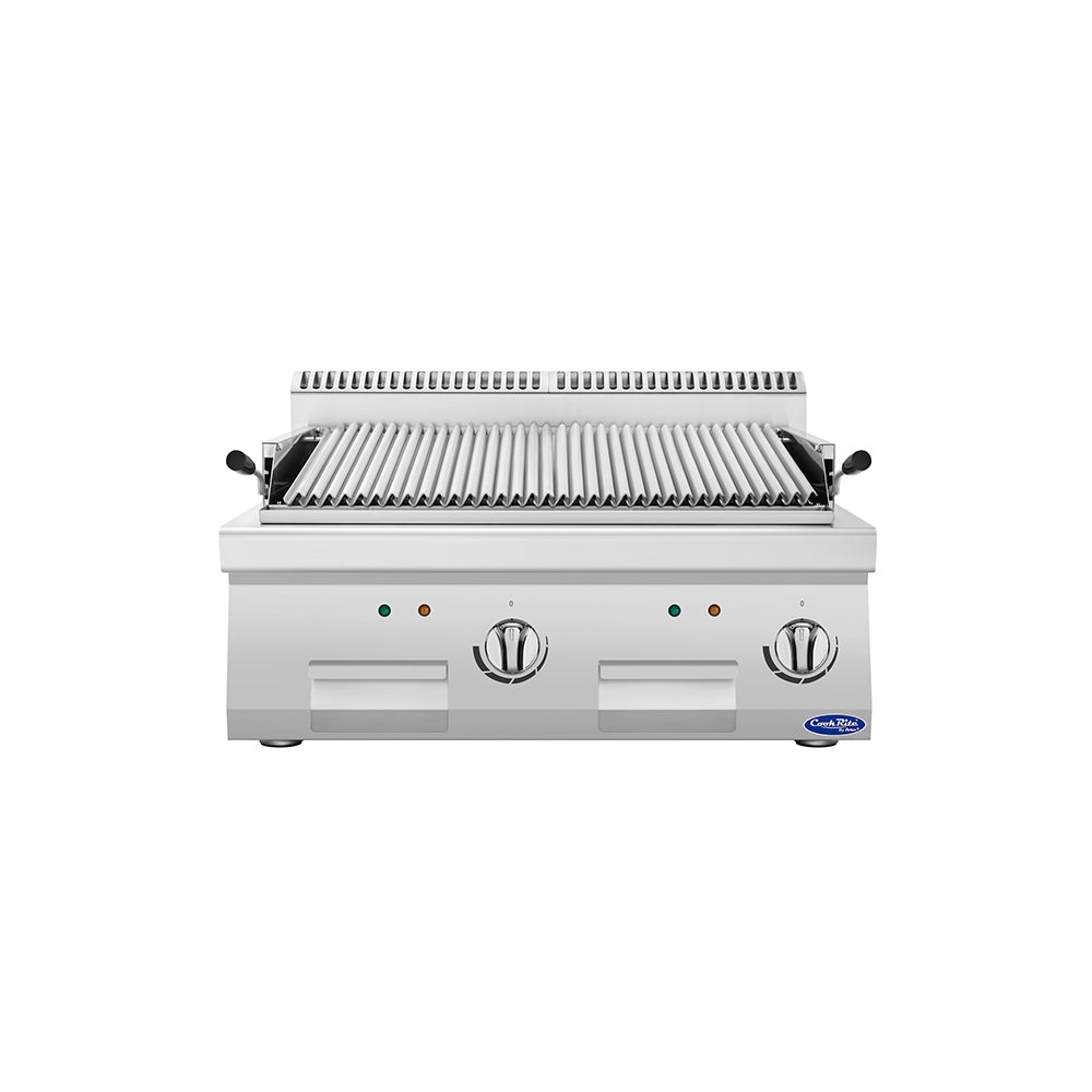 CookRite AT7E8CM-C Double Width (800mm) Electric Lava Stone Grill with Handles