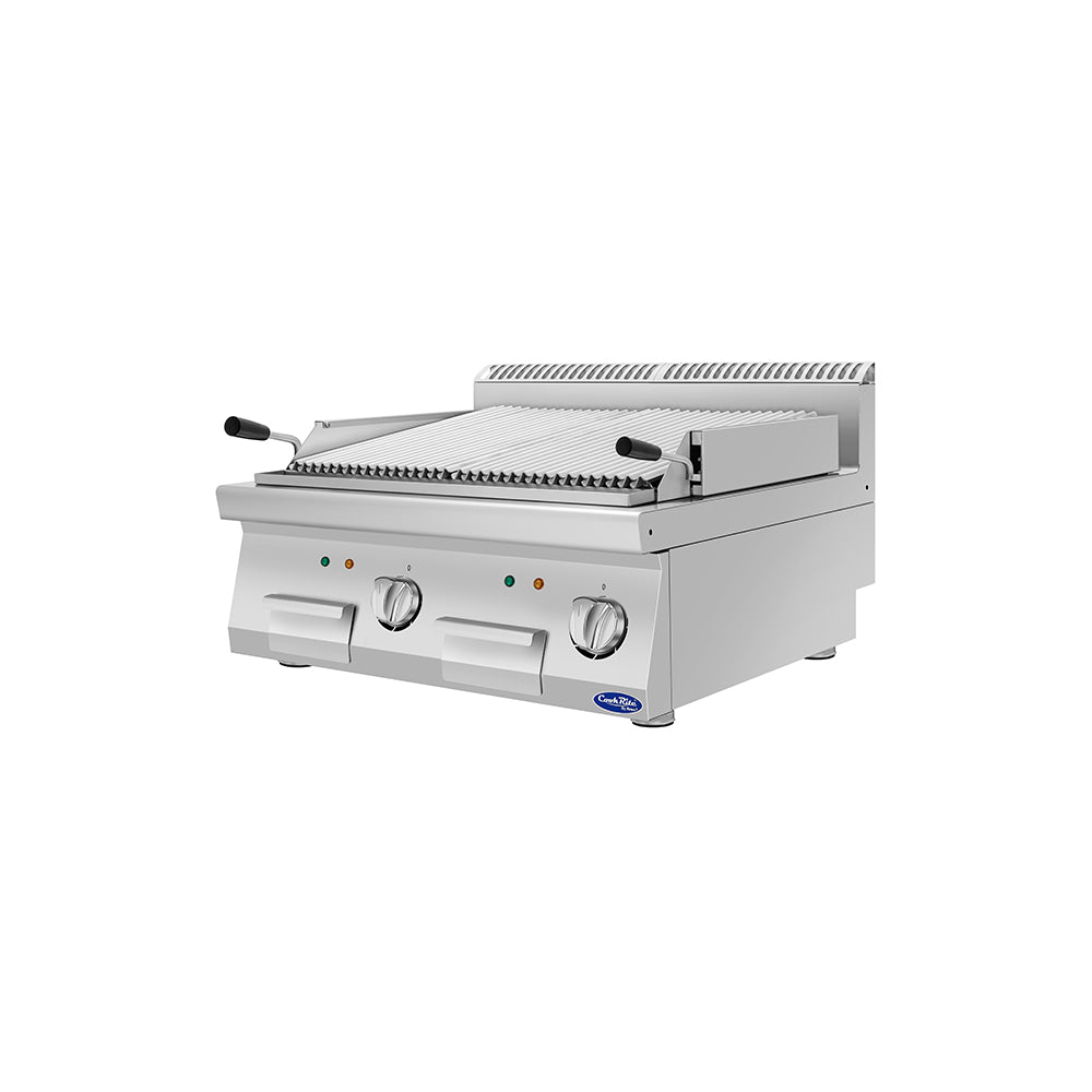 CookRite AT7E8CM-C Double Width (800mm) Electric Lava Stone Grill with Handles