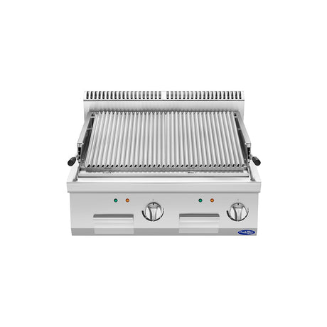 CookRite AT7E8CM-C Double Width (800mm) Electric Lava Stone Grill with Handles