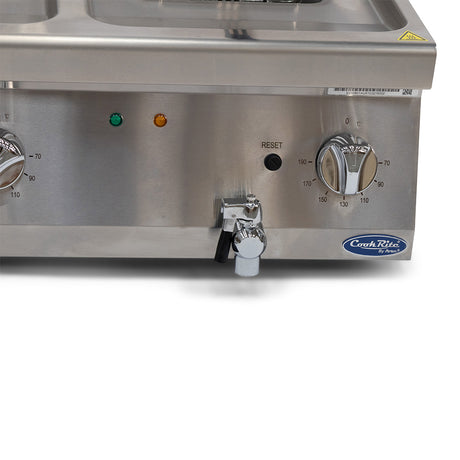 CookRite AT7E8F-C Double Tank Countertop Electric Fryer