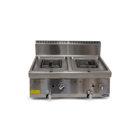 CookRite AT7E8F-C Double Tank Countertop Electric Fryer