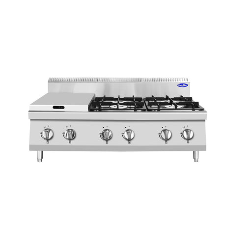 CookRite AT7G6B-C 4 Ring Gas Burner Counter Top