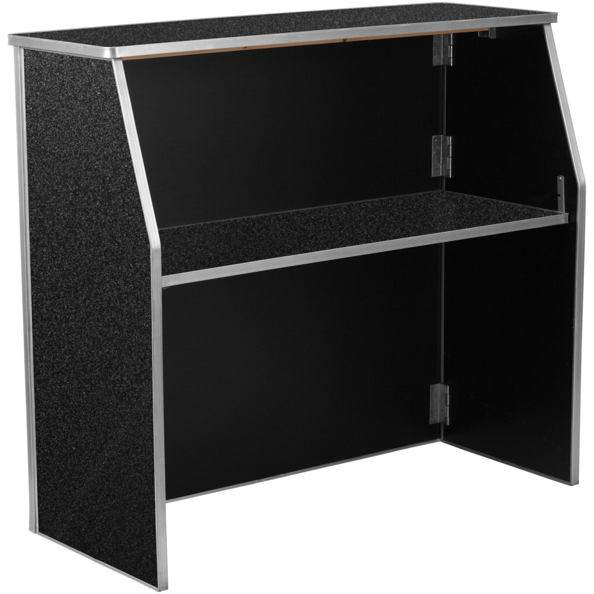 Portable Foldable Bar Black Marble Laminate |  Ax206
