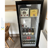 Commercial Display Refrigerator With Glass Door 248 Litres Black |  Ax268 Bvc