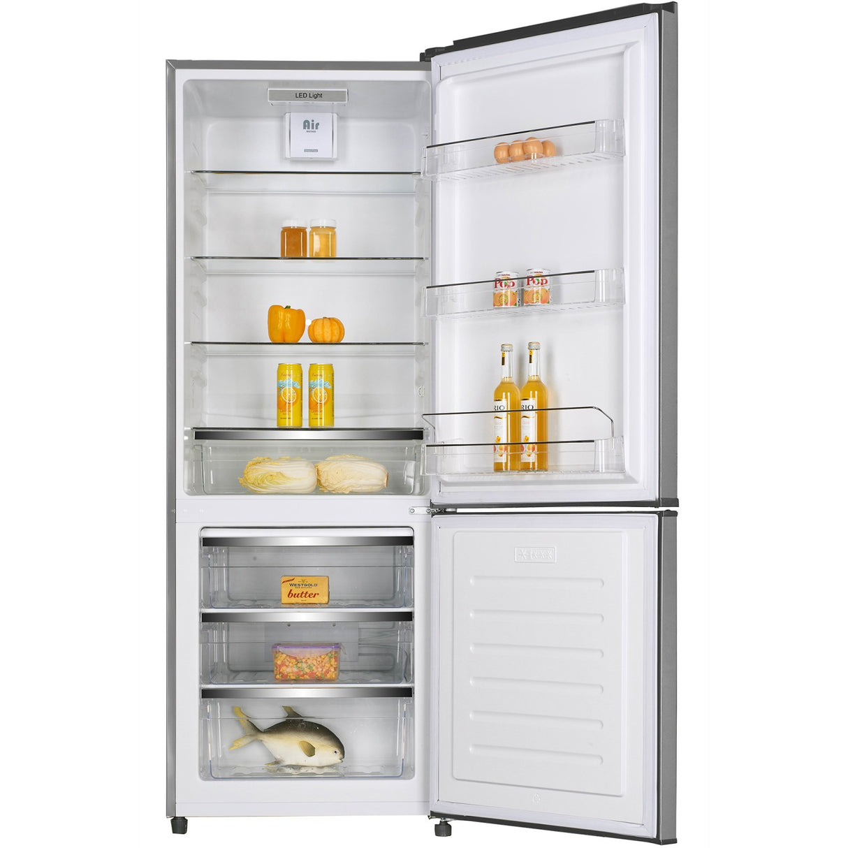 Commercial Fridge &Amp; Freezer Combination Upright Cabinet 426 Litres Stainless Steel |  Ax428 Brf