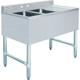 Commercial Bar Sink 2 Bowls Right 900x470x860mm |  Bar2 B36 L
