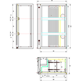 Back Bar Cooler 3 Sliding Doors 300 Litres Black |  Bc03 Ps