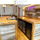 Back Bar Cooler 3 Hinged Doors 312 Litres Black |  Bc03 Pp