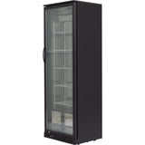 Back Bar Cooler 1 Hinged Door 300 Litres Black |  Bc300 G