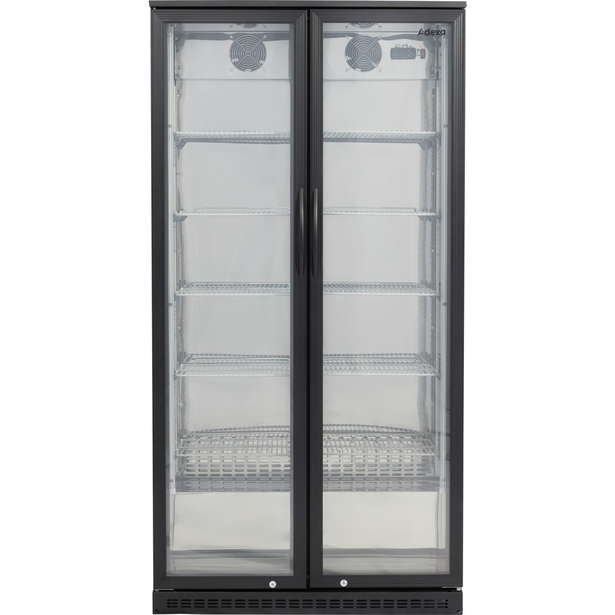 Back Bar Cooler Double Hinged Door 500 Litres Black |  Bc500 G