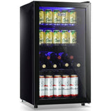 Beer Fridge, Bottle Cooler Glass Door 98 Litres Black |  Bc98