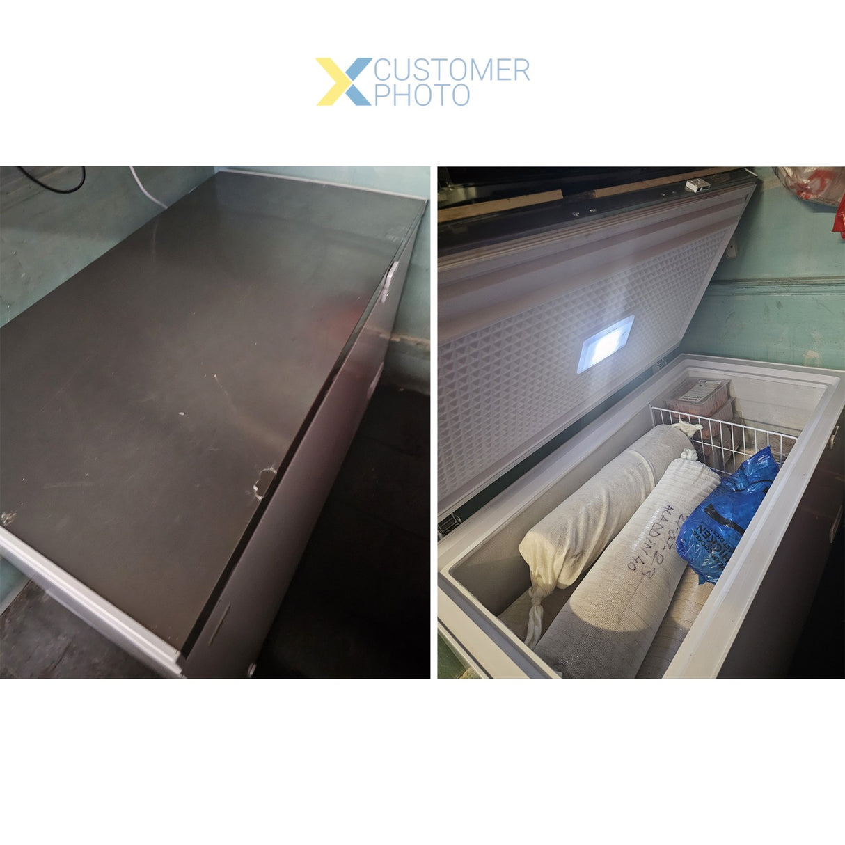 Chest Freezer Solid Stainless Steel Lid 345 Litres | Bd355 Ja