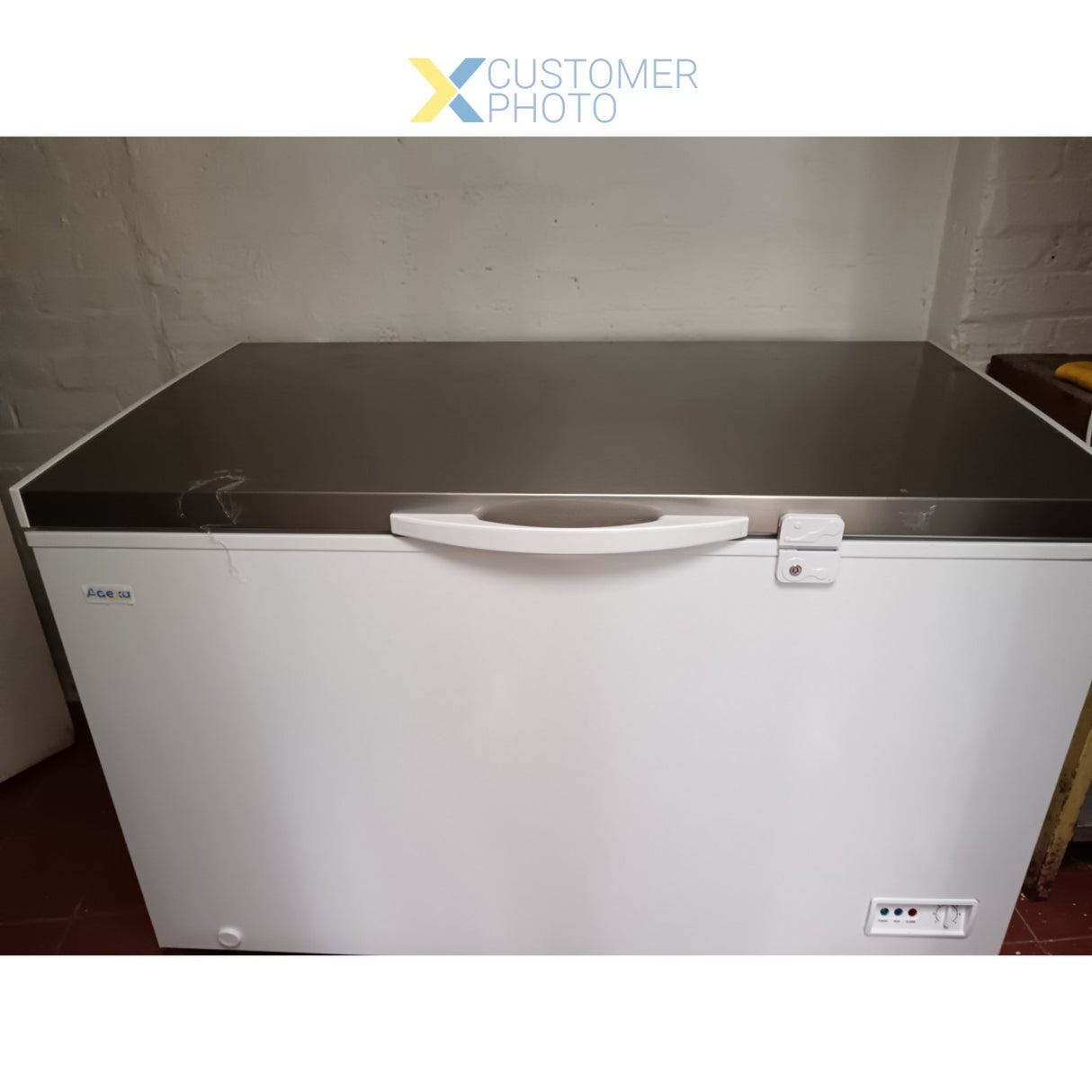 Chest Freezer Solid Stainless Steel Lid 345 Litres | Bd355 Ja