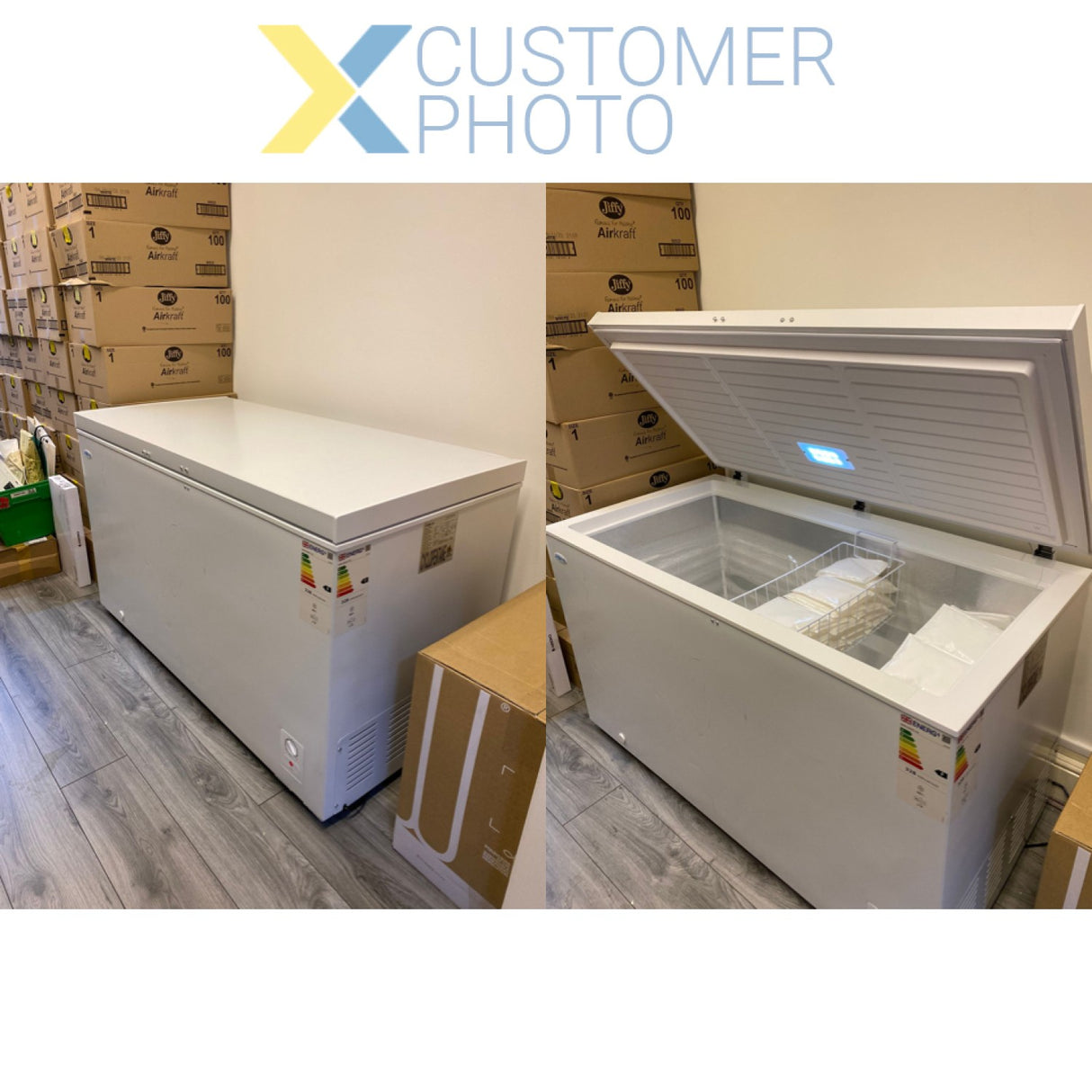 Commercial Chest Freezer Solid White Lid 397 Litres |  Bd400
