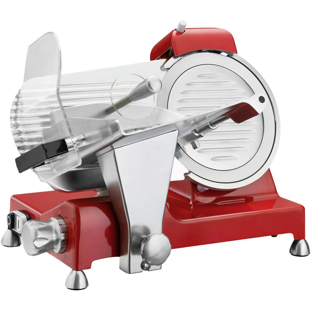 Commercial Meat Slicer 8''/220mm Aluminium Coated Red |  Bf220 Rouge