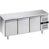 Commercial Stainless Steel Under Counter Refrigerator 417 L 3 Doors 1795x700x850mm | Blueinox34
