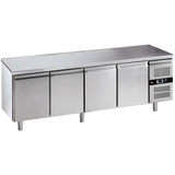 Commercial Stainless Steel Under Counter Refrigerator 553 L 4 Doors 2230x700x850mm | Blueinox36