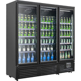 Commercial Triple Door Display Showcase Refrigerator 1890x730x1980mm | Bluel306