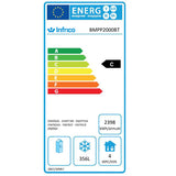 3 Dr 600mm Depth Freezer Counter With Upstand 385 L