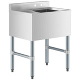 Commercial Sink Stainless Steel 1 Bowl Left Side Drain Board | Bs1 T24 L