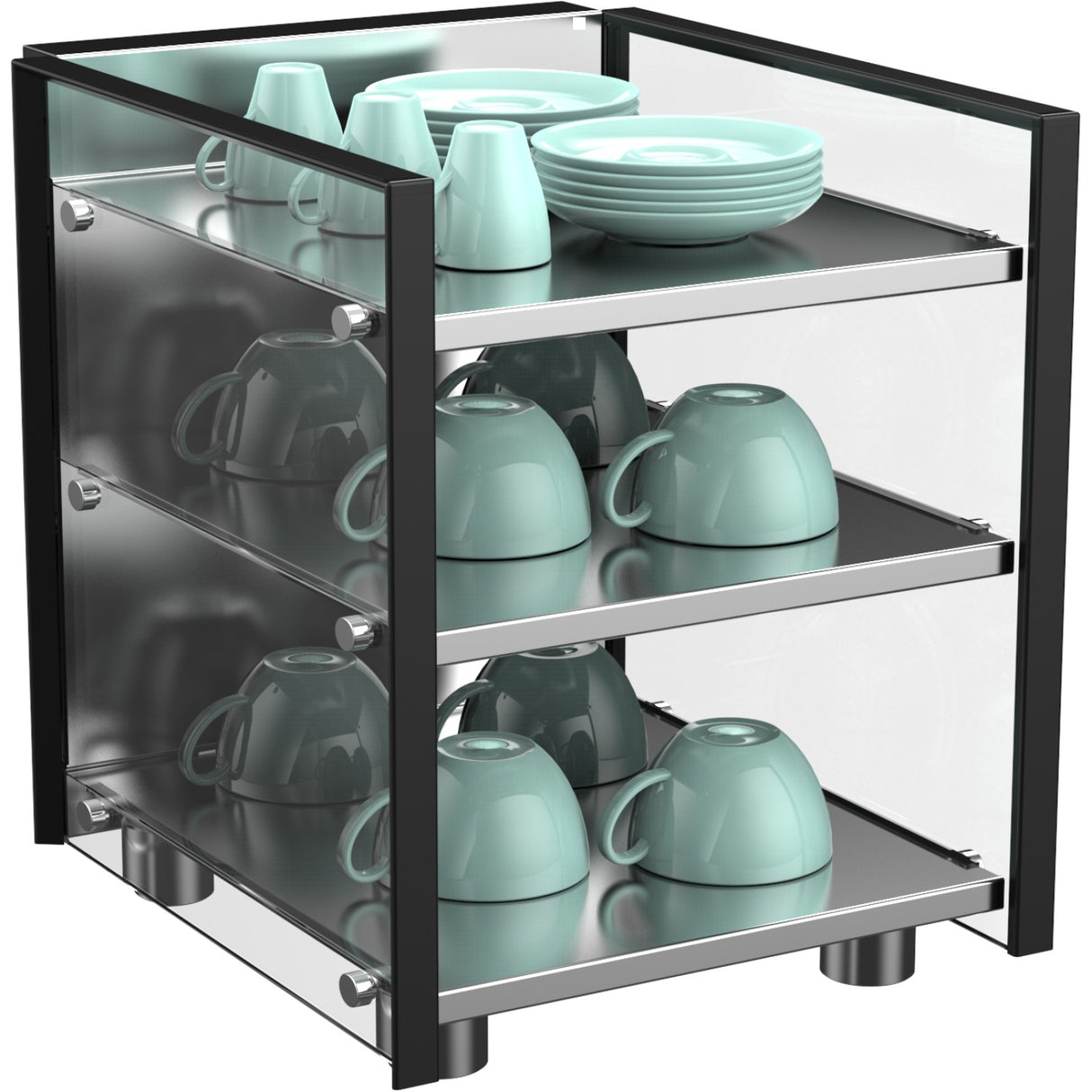 Commercial 3 Shelf Cup Warmer |  Btbw01
