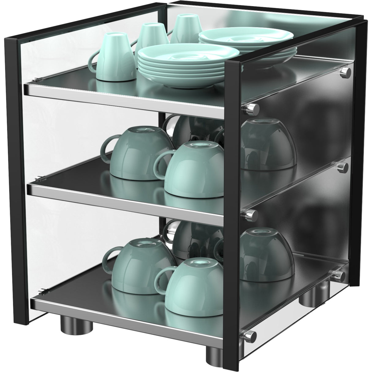 Commercial 3 Shelf Cup Warmer |  Btbw02