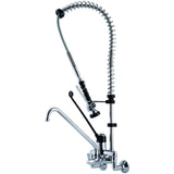 Commercial Wall Mounted Pre Rinse Spray Unit With Add On Faucet &Amp; 6&Quot; Centres Chrome | Bxf214