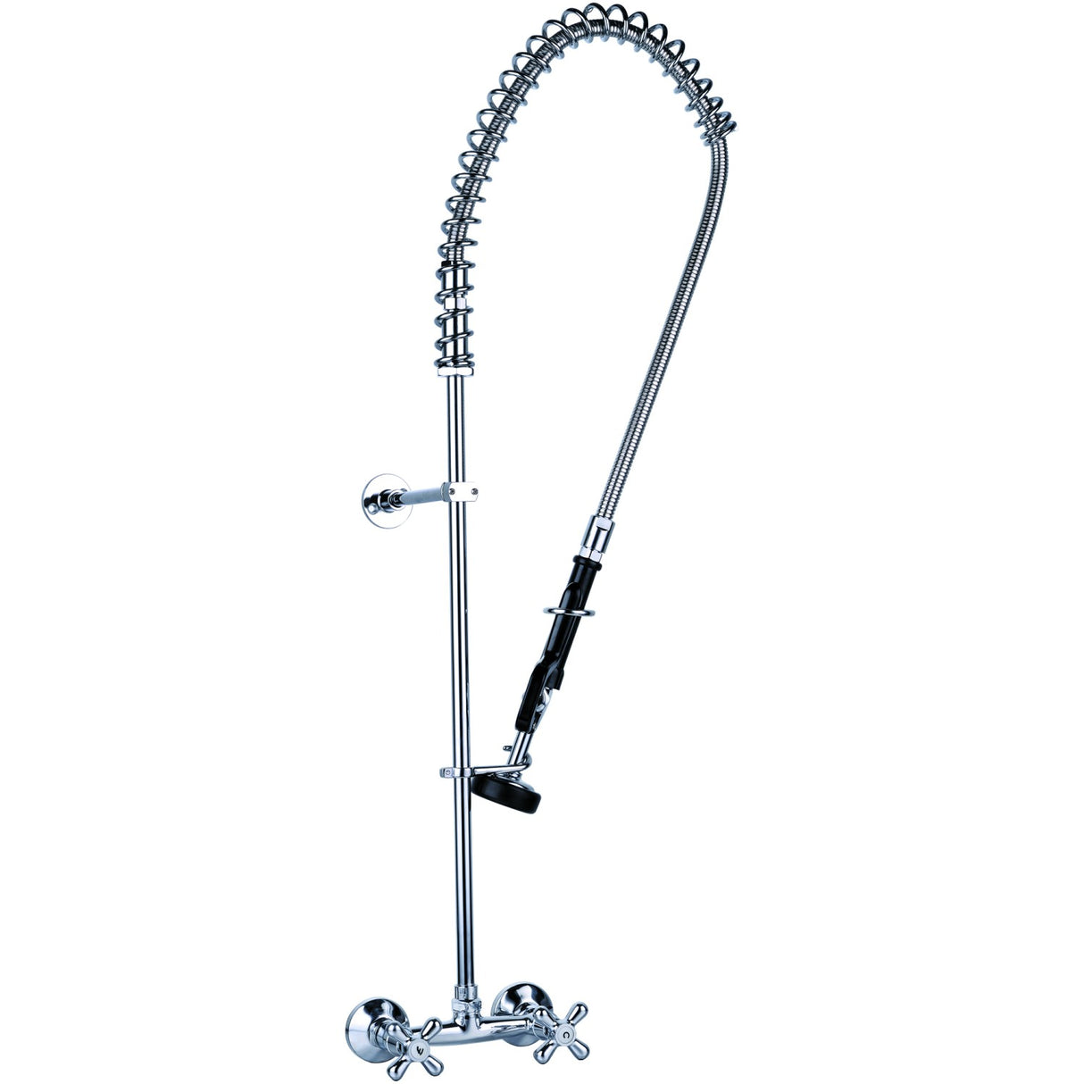 Commercial Deck Mounted Pre Rinse Spray Unit With Wall Bracket Chrome | Bxf222