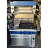 Blue Seal 4 Burner Cooker Range Oven with Salamander - Refurbished