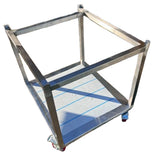 Stainless Steel Stand Table for Blue Seal Flat Griddle – UK Made, Mobile
