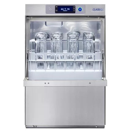Classeq C500D WS-30A 500mm 18 Plate Undercounter Dishwasher With Drain Pump, Break Tank, Rinse Boost Pump And Integral Water Softener - Hardwired
