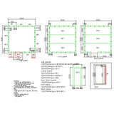 Freezer Room 3000×3000×2200mm With 1.5hp Wall Mounted Monoblock Refrigeration Unit (Freezer, 25°C To +2°C) | Freezerroom303022