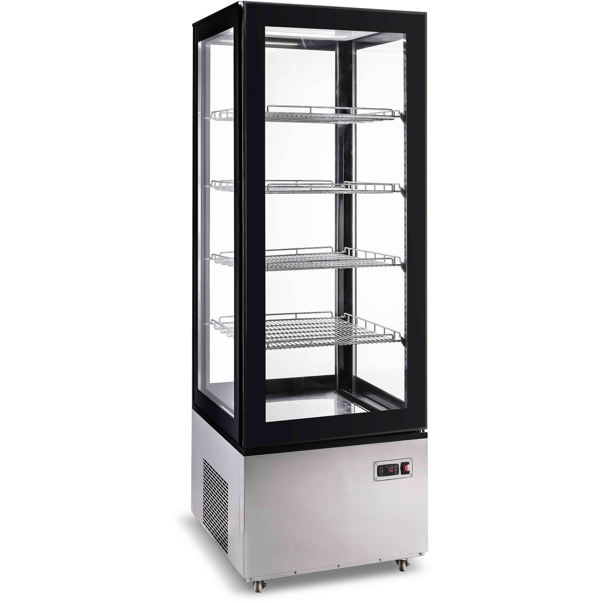 Refrigerated Display Case 400 Litres Black/Stainless Steel |  Cl400
