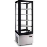 Refrigerated Display Case 400 Litres Black/Stainless Steel |  Cl400
