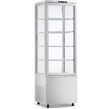 Upright Display Fridge 238 litres 4 shelves White 1 flat door |  CL238W