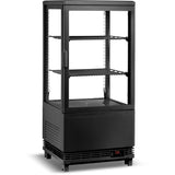 Countertop Display Fridge 58 Litres 2 Shelves Black 1 Flat Door |  Cl58 B