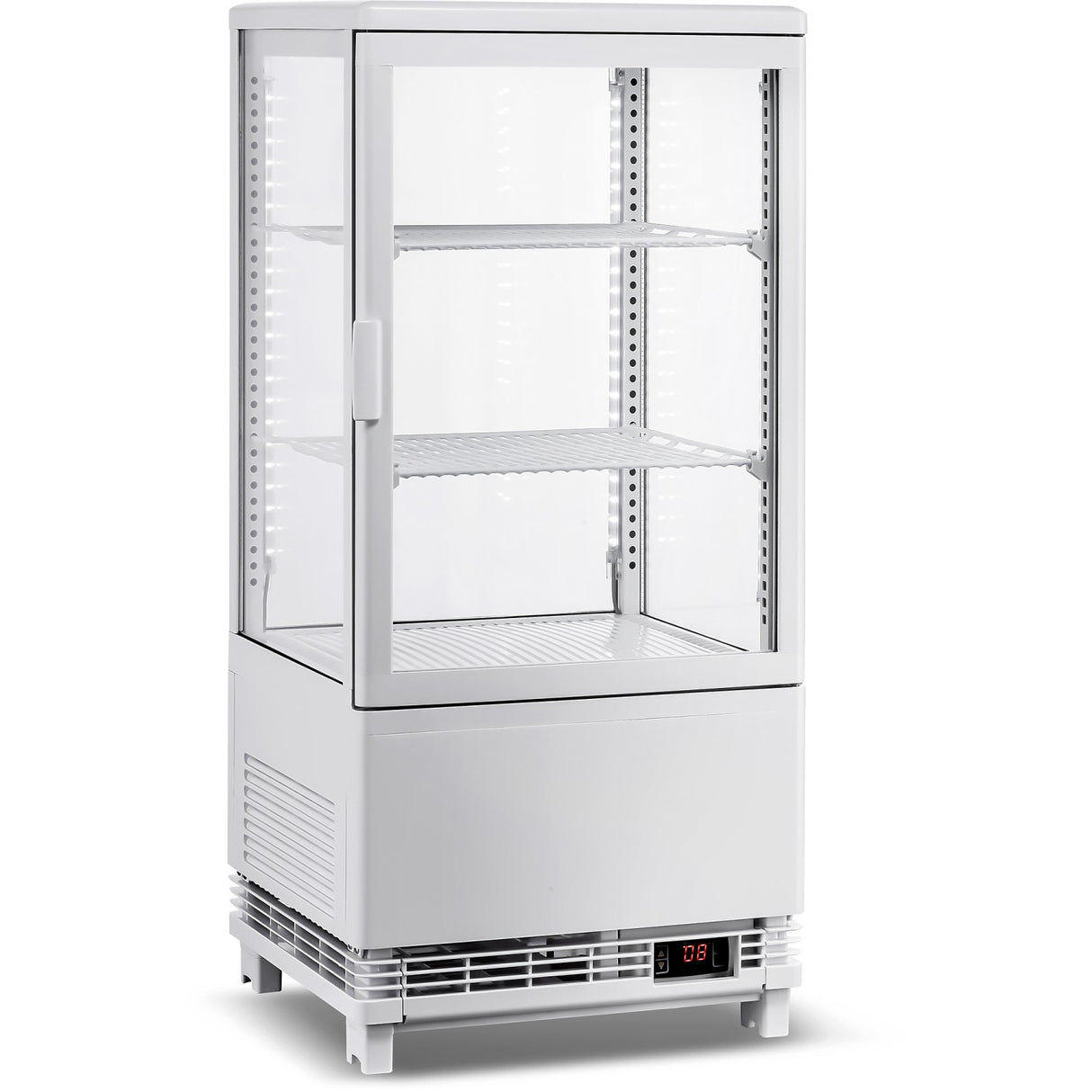 Countertop Display Fridge 58 litres 2 shelves White 1 flat door |  CL58W